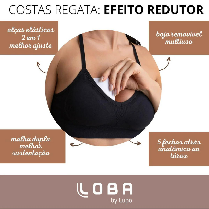 Sutiã Essencial com Bojo Removível Loba Lupo 41116