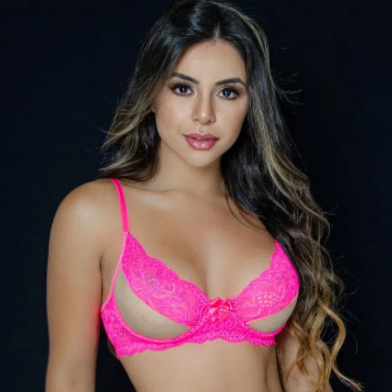 Conjunto SENSUALE Sem Bojo Fio Dental Tule Transparente