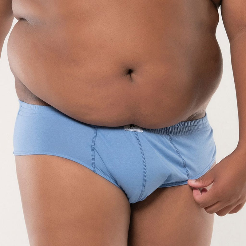 Keeper Cueca LUCAS Slip Lisa Plus Size 100% Algodão