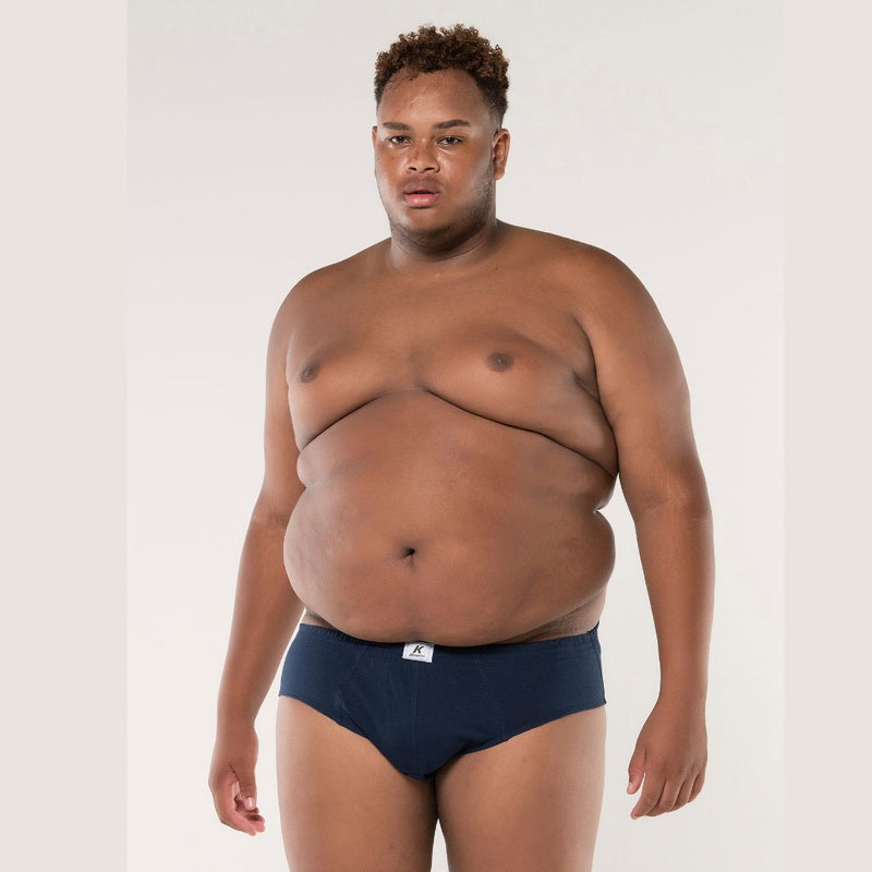 Keeper Cueca LUCAS Slip Lisa Plus Size 100% Algodão