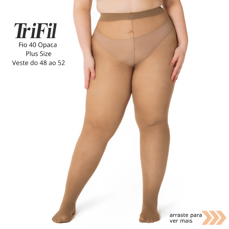 Meia Calça Plus Size Trifil Fio 40 Opaca