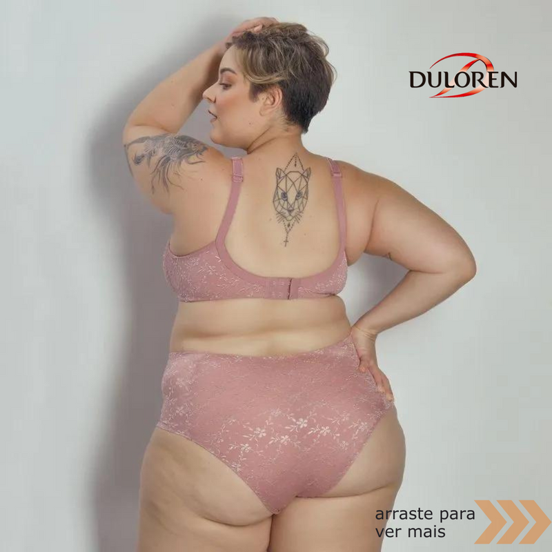 Cinta Du Loren MERLOT PLUS SIZE Cintura Alta Compressão