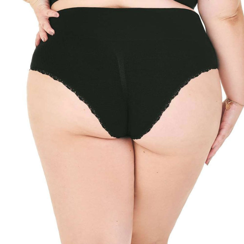 Calcinha BETE Plus Size Jaquard Sem Costura