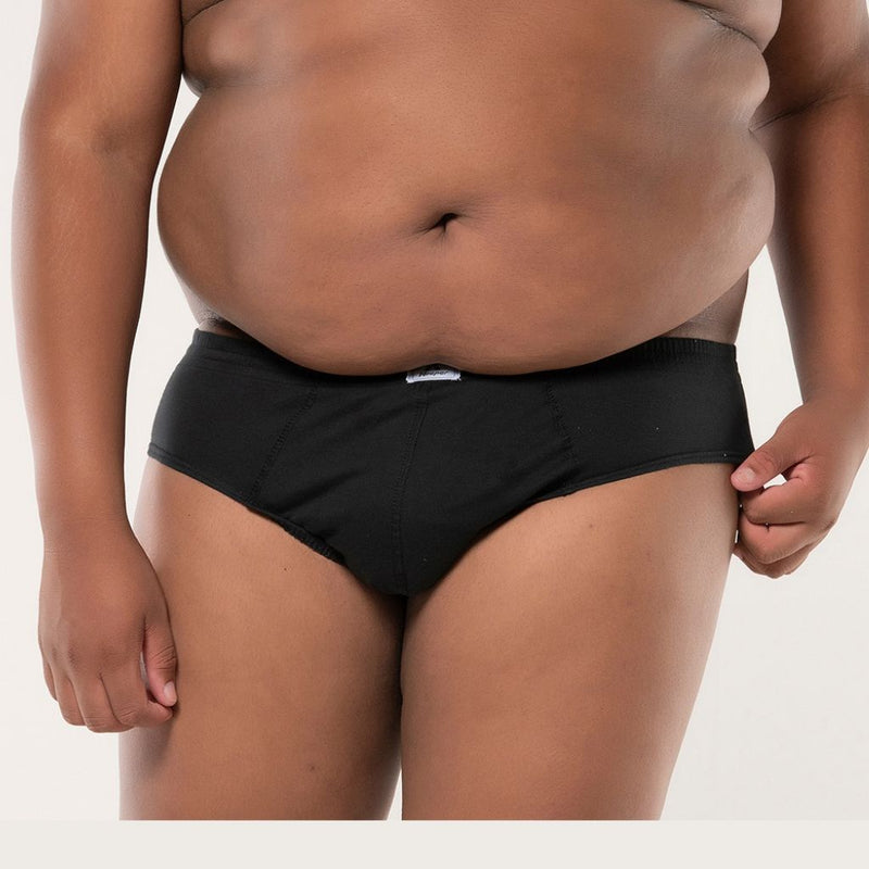 Keeper Cueca LUCAS Slip Lisa Plus Size 100% Algodão