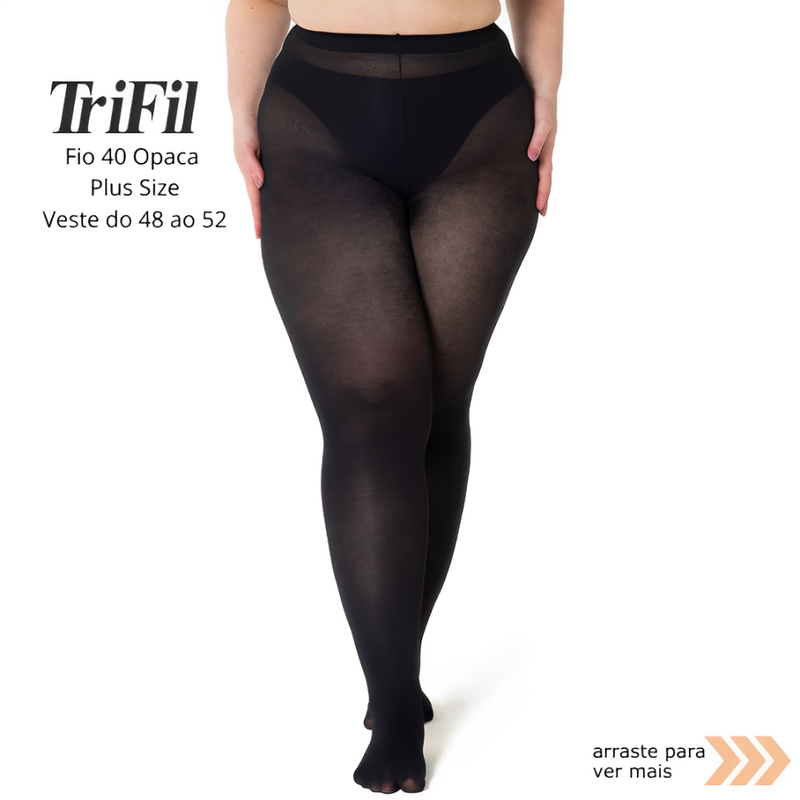 Meia Calça Plus Size Trifil Fio 40 Opaca