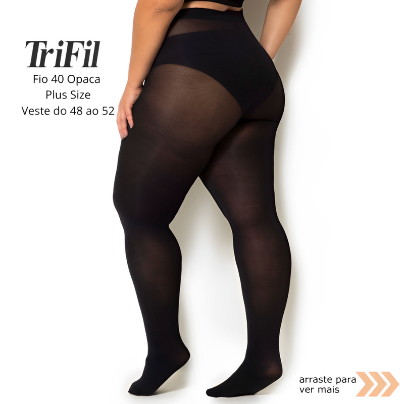 Meia Calça Plus Size Trifil Fio 40 Opaca