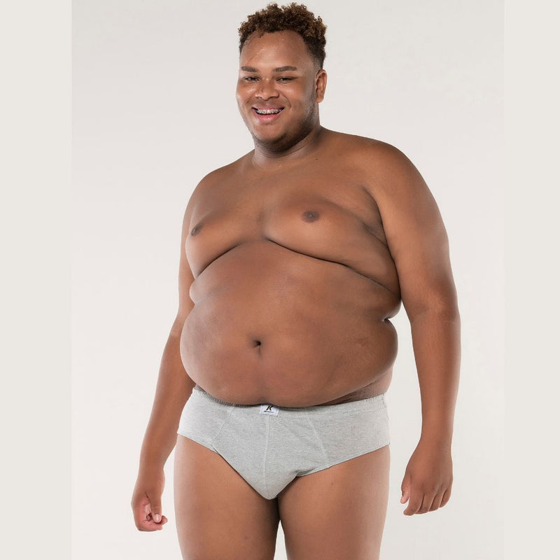 Keeper Cueca LUCAS Slip Lisa Plus Size 100% Algodão