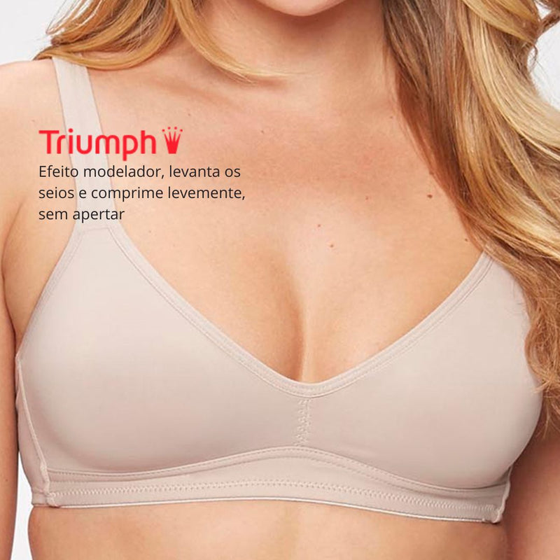 Sutiã Triumph N Sem Aro e Sem Bojo Shape Control 24834