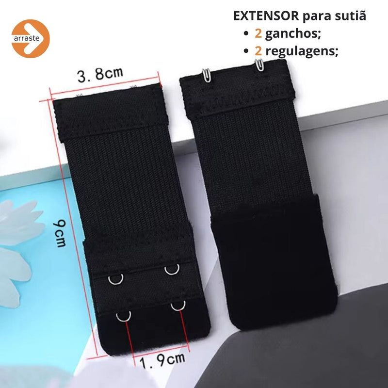 EXTENSOR para Sutiãs 2X2 (Ganchos/Regulagens) Unidade