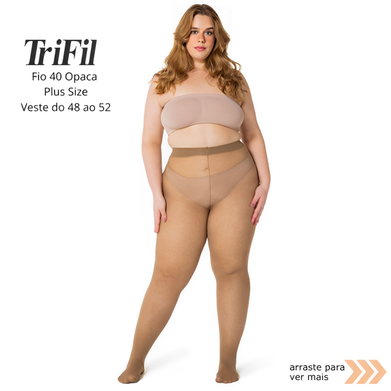 Meia Calça Plus Size Trifil Fio 40 Opaca