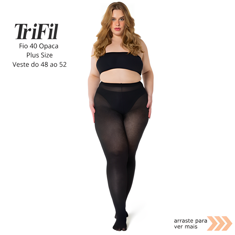 Meia Calça Plus Size Trifil Fio 40 Opaca