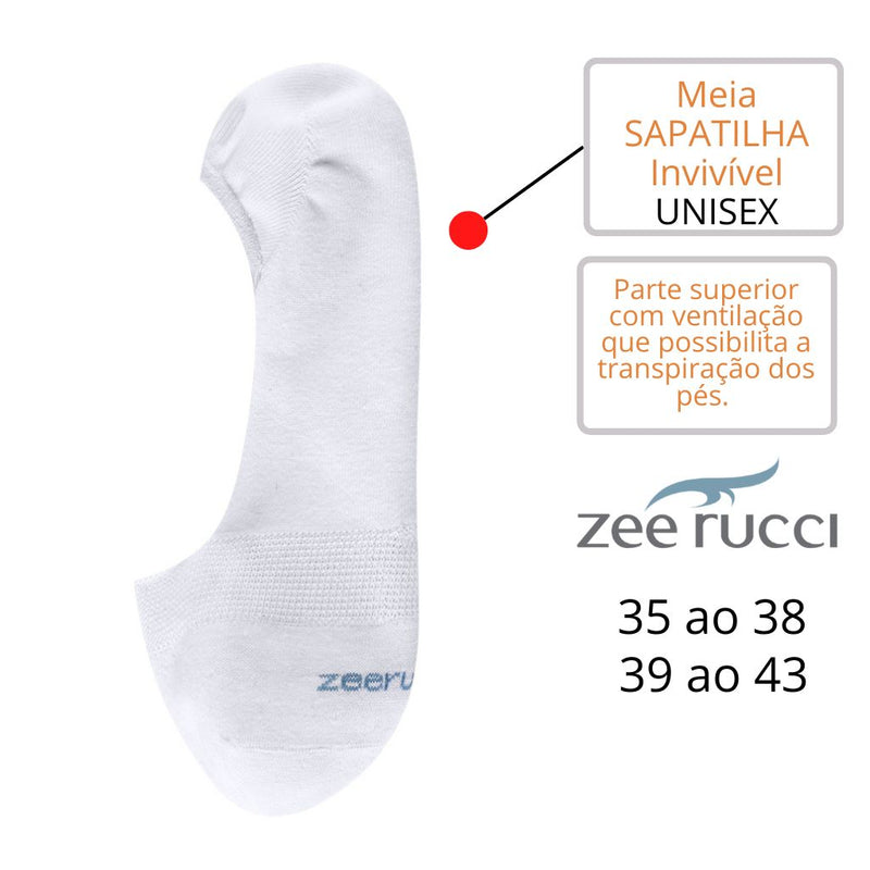 Meia SAPATILHA ZEE RUCCI Unisex Par ZR35030031790