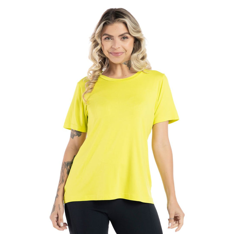 Blusa Feminina Básica Decote O Lisa Kepeer