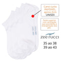 Meia INVISIVEL SEM CANO ZEE RUCCI Unisex Par