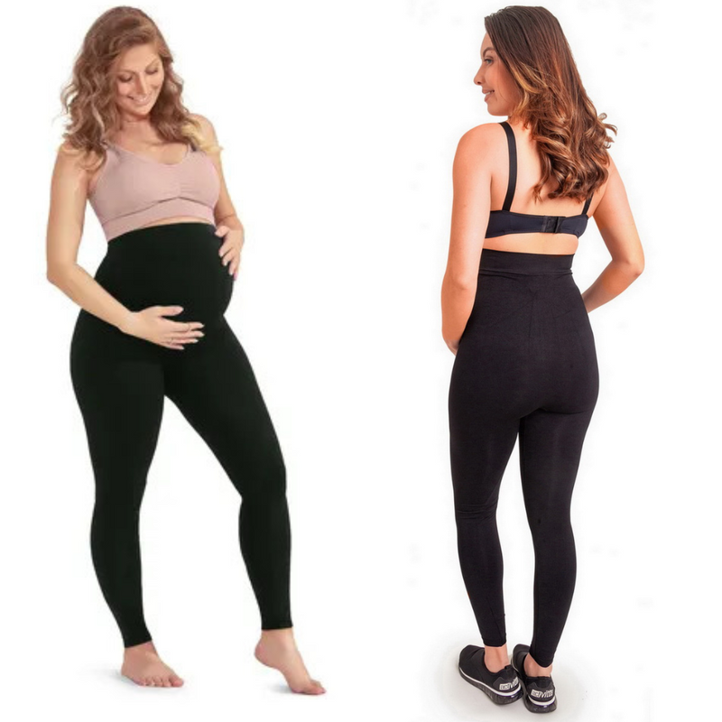 Calça MATERNITY Gestante, Cintura Alta, Compressão Natural, Sem Costura