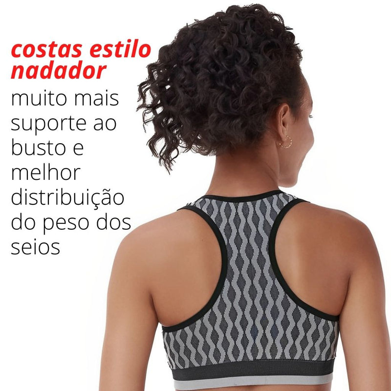 Top ADRIELLY Fitness Sem Costura Bojo Removível Media Compressão Anaômico ZR04010401740