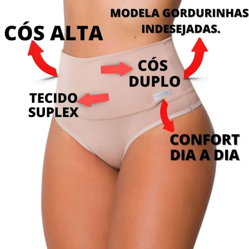 Cinta SECA BARRIGA MEDIA Modeladora Cós Medio Média Compressão