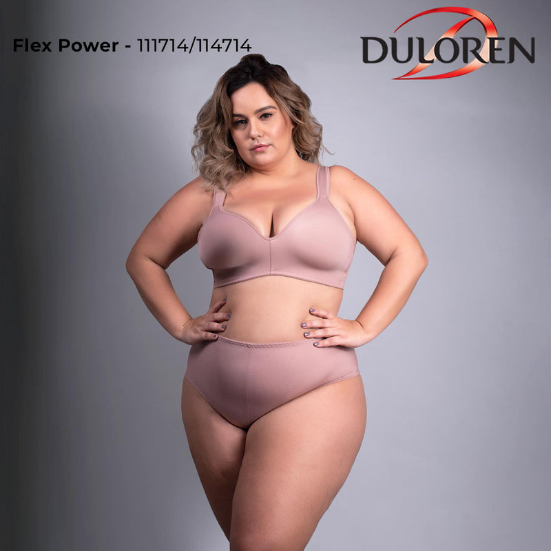 Sutiã Du Loren FLEX POWER PLUS SIZE Alta Compressão Sem Bojo Molde Anatômico